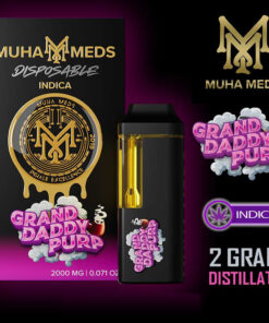 Muha Meds – Disposable Vape Pen – GRAND DADDY PURPLE – 2G – INDICA