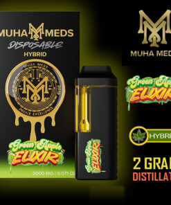Muha Meds – Disposable Vape Pen – GREEN APPLE ELIXIR – 2G – HYBRID